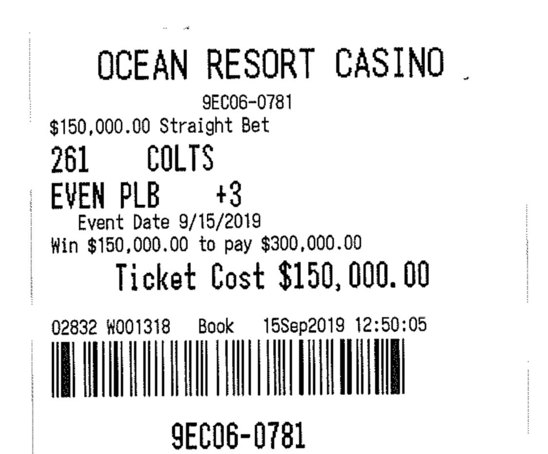 Las Vegas bettor wins $100K on 15-pick football parlay