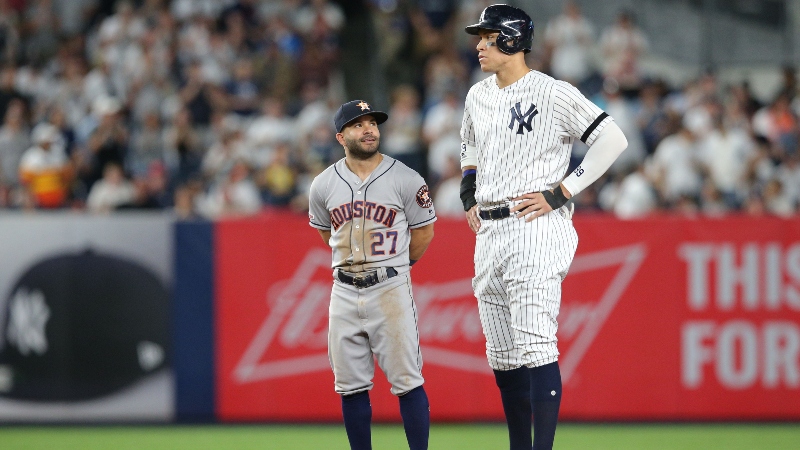 MLB Playoff Betting Guide: Odds, Picks and Projections for Nats-Cardinals, Yankees-Astros article feature image
