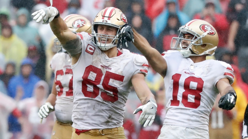 George Kittle player props odds, tips and betting trends for the