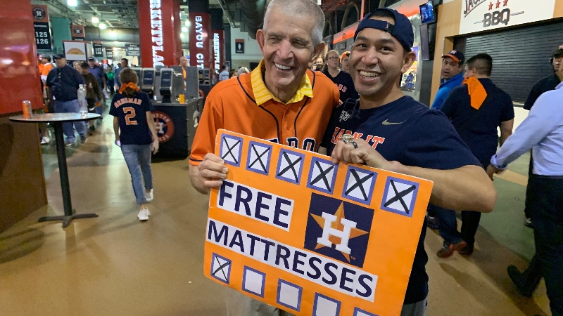 Texas mattress mogul bets big in N.J. for World Series promo - WHYY