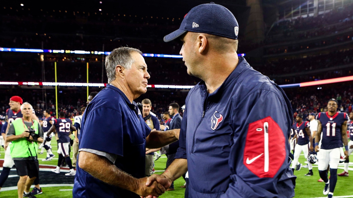 Sunday Night Football Betting Cheat Sheet: Odds & Picks for New England Patriots vs. Houston Texans article feature image