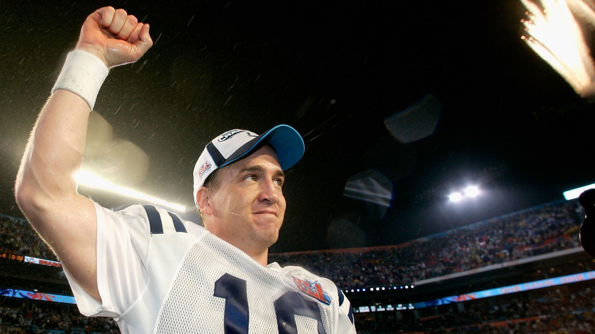 Peyton Manning after Super Bowl XLI