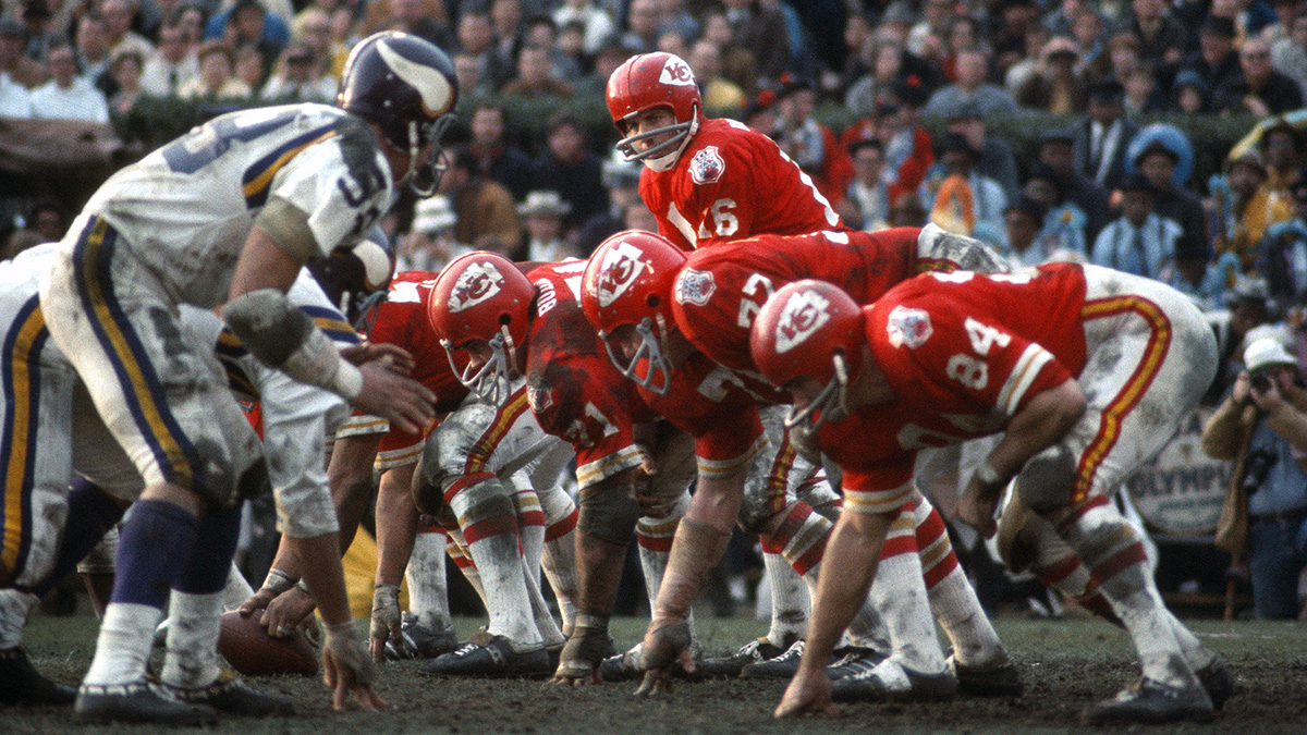 Just Because: Len Dawson enjoys a sweet cig during Super Bowl I 