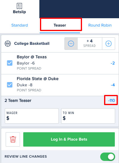 What Is A Teaser Bet?  How To Place a Teaser Parlay