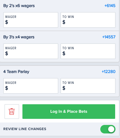 Parlay Bet Example