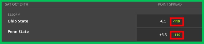 juice example-screenshot-ohio state vs. penn state