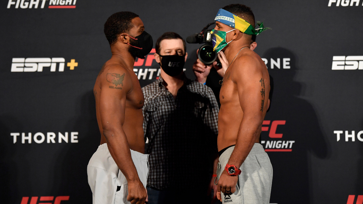 UFC DFS Model & Picks for UFC Fight Night: Woodley vs. Burns article feature image