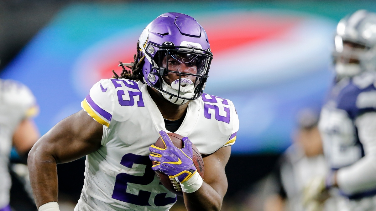 Alexander Mattison, Dalvin Cook, Justin Jefferson & Najee Harris Most Popular TNF Props for Steelers vs. Vikings article feature image