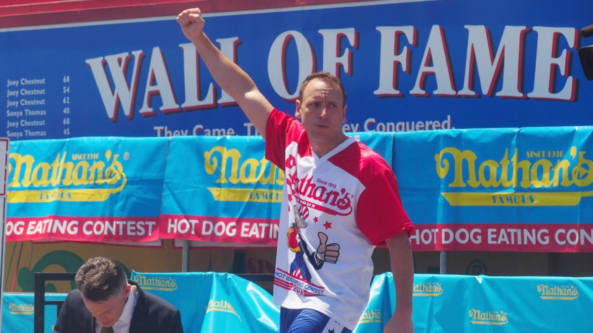 Hot Dog Eating Contest Odds Boost: Bet Joey Chestnut at +200 Odds to Break the World Record! article feature image