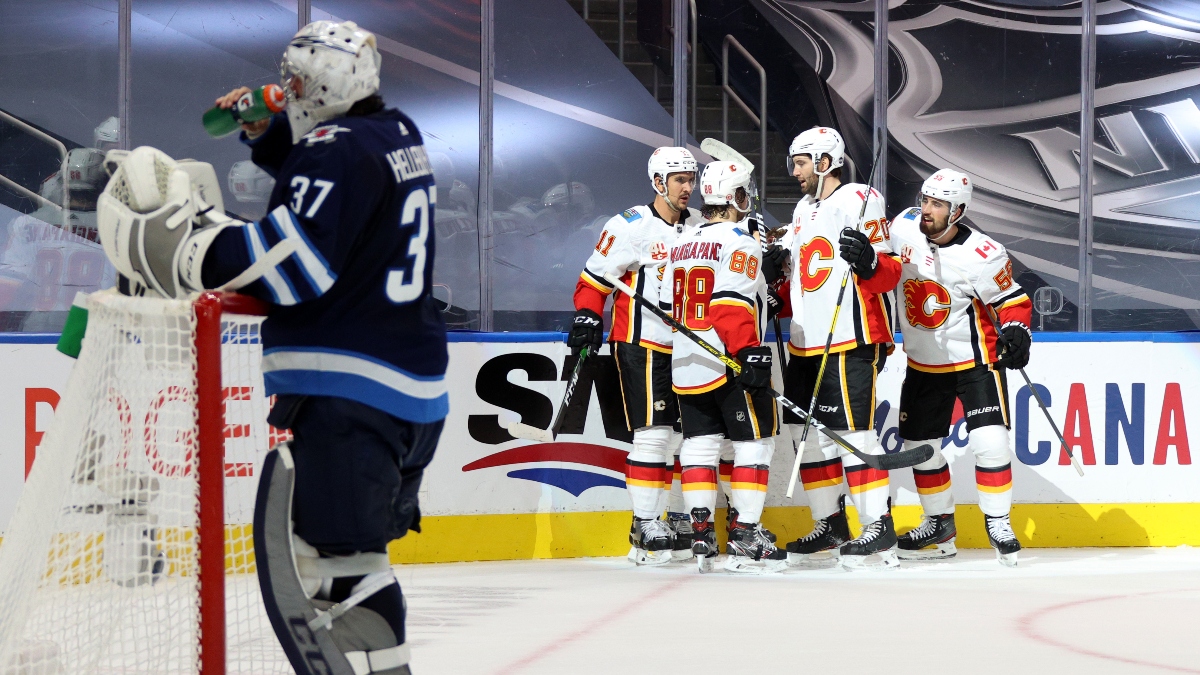 Jets vs. Flames Game 4 NHL Betting Odds & Picks (Thursday, August 6) article feature image