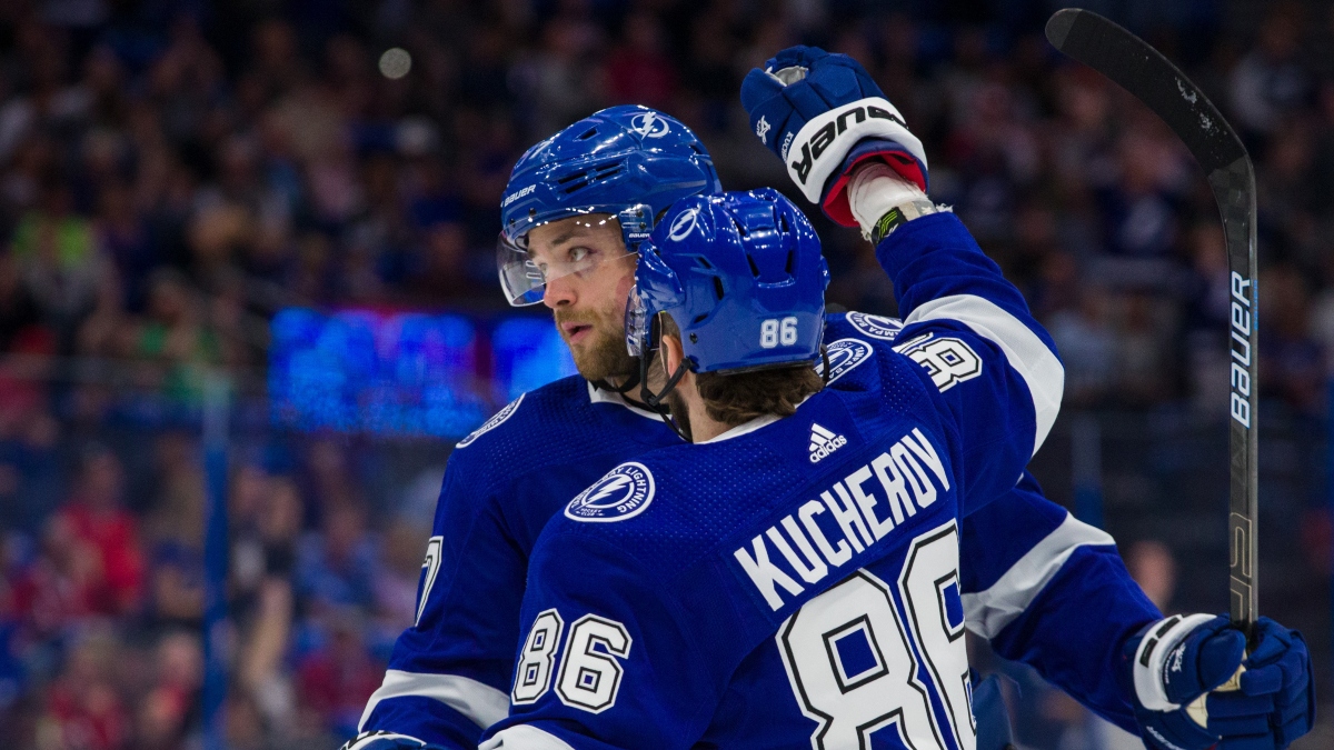 Monday’s 5 Most Popular NHL Playoff Picks: Lightning Moneyline, Blues vs. Wild Over, More (May 2) article feature image
