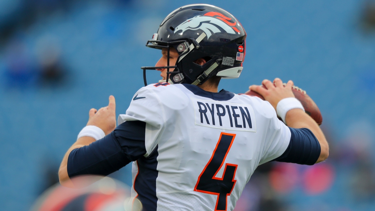 Brett Rypien Named Broncos Starting Quarterback, Moving Odds vs. Jets for Thursday Night Football article feature image