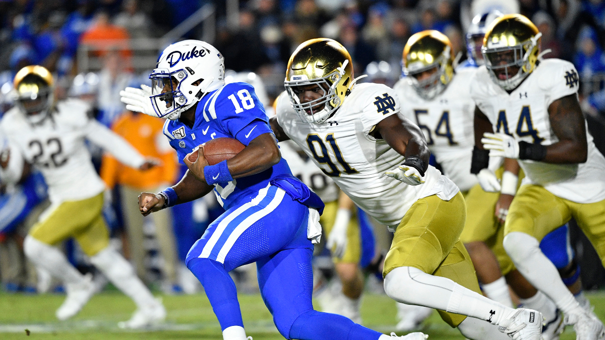 Notre Dame vs. Duke Odds, Betting Pick & Preview (Saturday, Sept. 12) article feature image