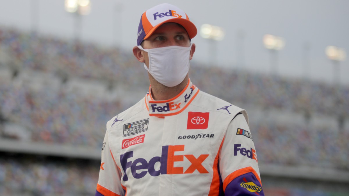 NASCAR at Talladega Betting Report: Sportsbooks Rooting Against Denny Hamlin in Sunday’s GEICO 500 article feature image