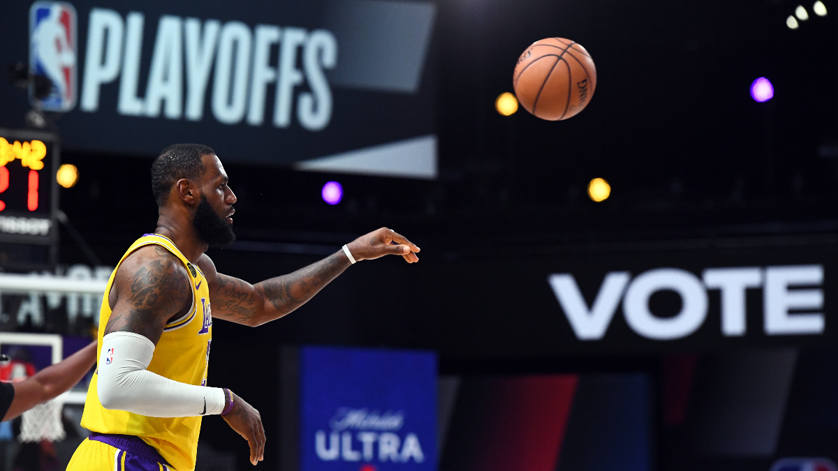 NBA Playoffs Picks & Predictions: Our Favorite Betting Angles for Lakers vs. Nuggets Game 3 (Tuesday, Sept. 22) article feature image