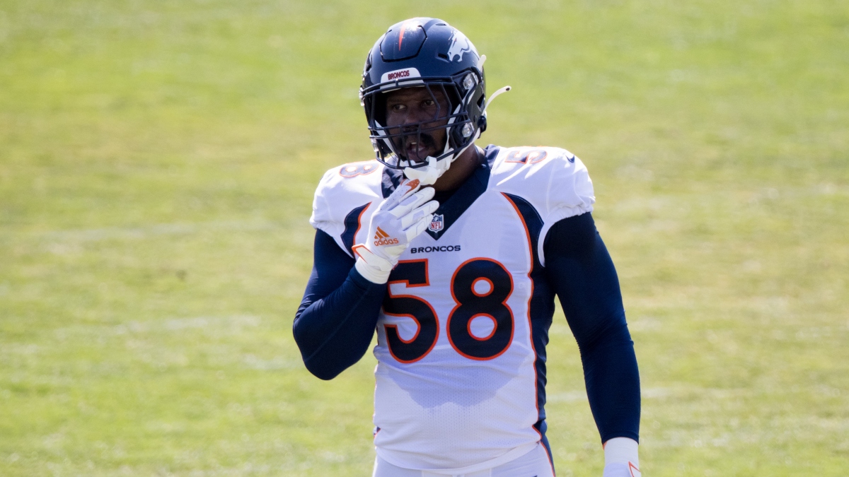 Von Miller Injury Hurts Broncos Week 1 Odds vs. Titans & Playoff Chances article feature image