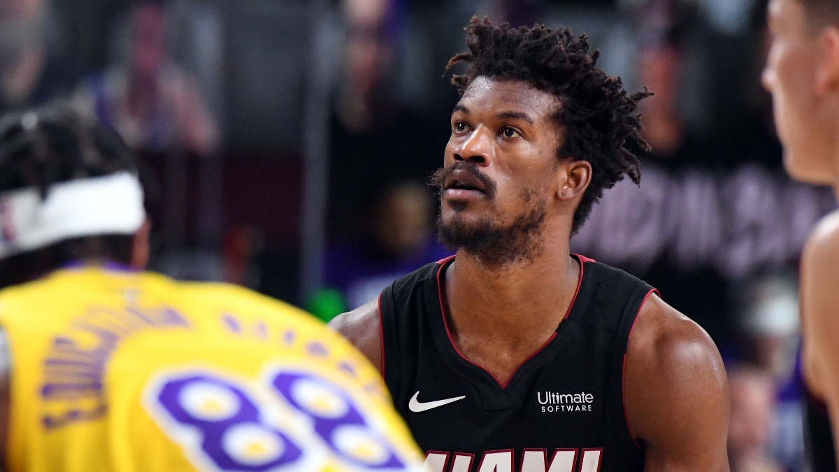NBA Finals Betting Angles: Lakers Adjustment on Jimmy Butler Makes Game 5 a Tough Pick article feature image