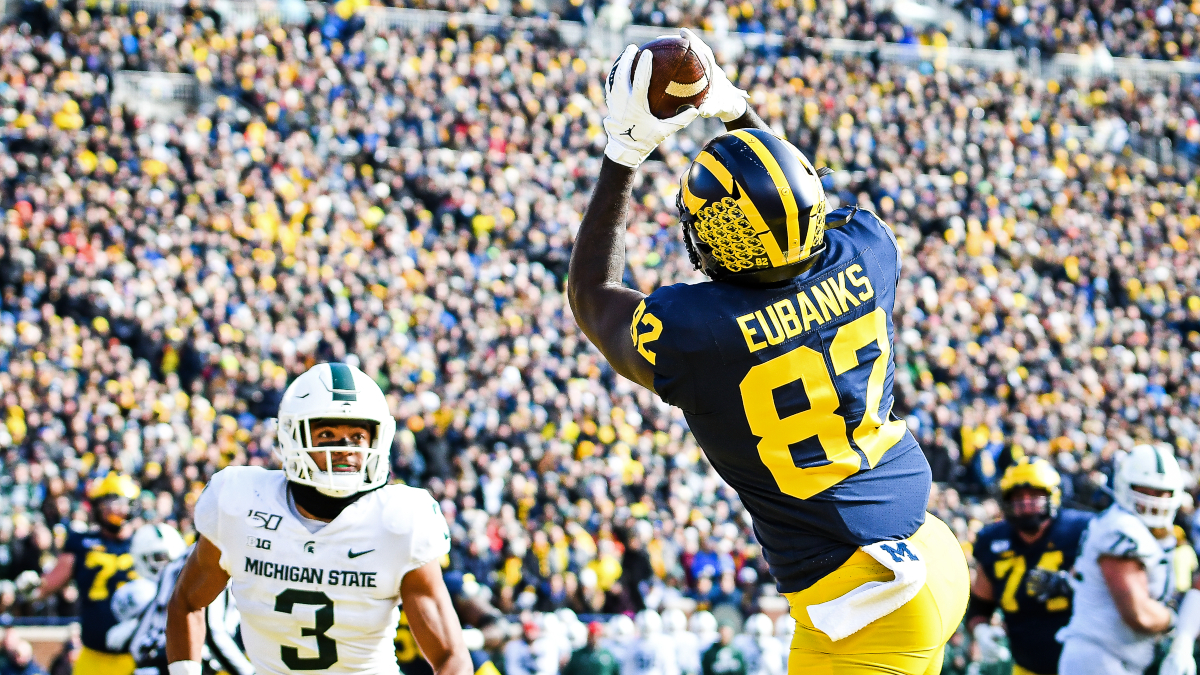 College Football Odds & Picks: Collin Wilson’s Best Bets for Michigan vs. Michigan State, Plus 2 More Saturday Games article feature image