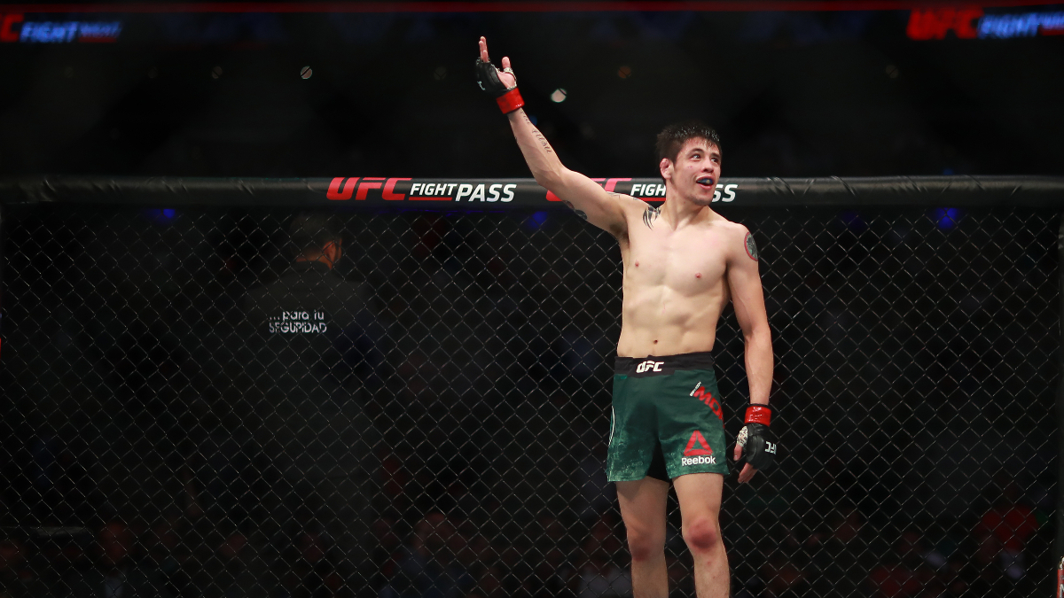 Saturday UFC 255 Picks & Predictions: Our Favorite Bets for Brandon Moreno vs. Brandon Royval, Mike Perry vs. Tim Means (Nov. 21) article feature image