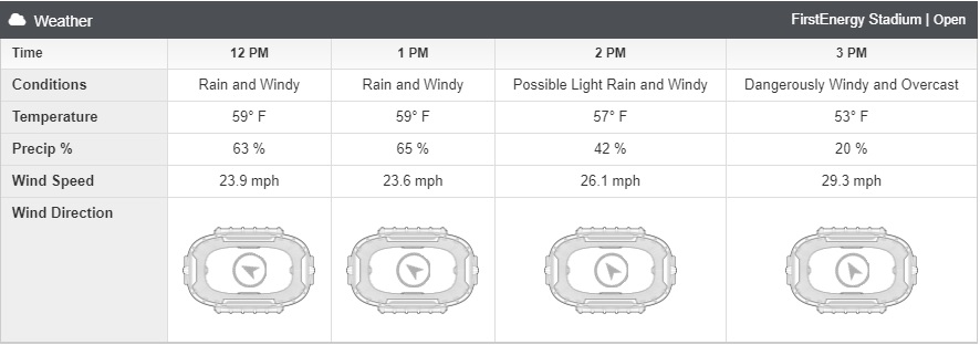 Browns vs. Texans game in weather delay due to high winds and hail