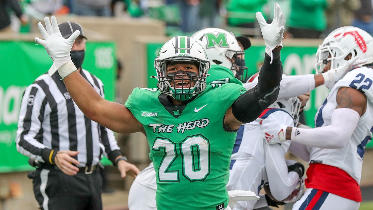 Marshall vs. Appalachian State Odds, Promo: Bet $20, Win $205 if the Thundering Herd Score a Touchdown! article feature image
