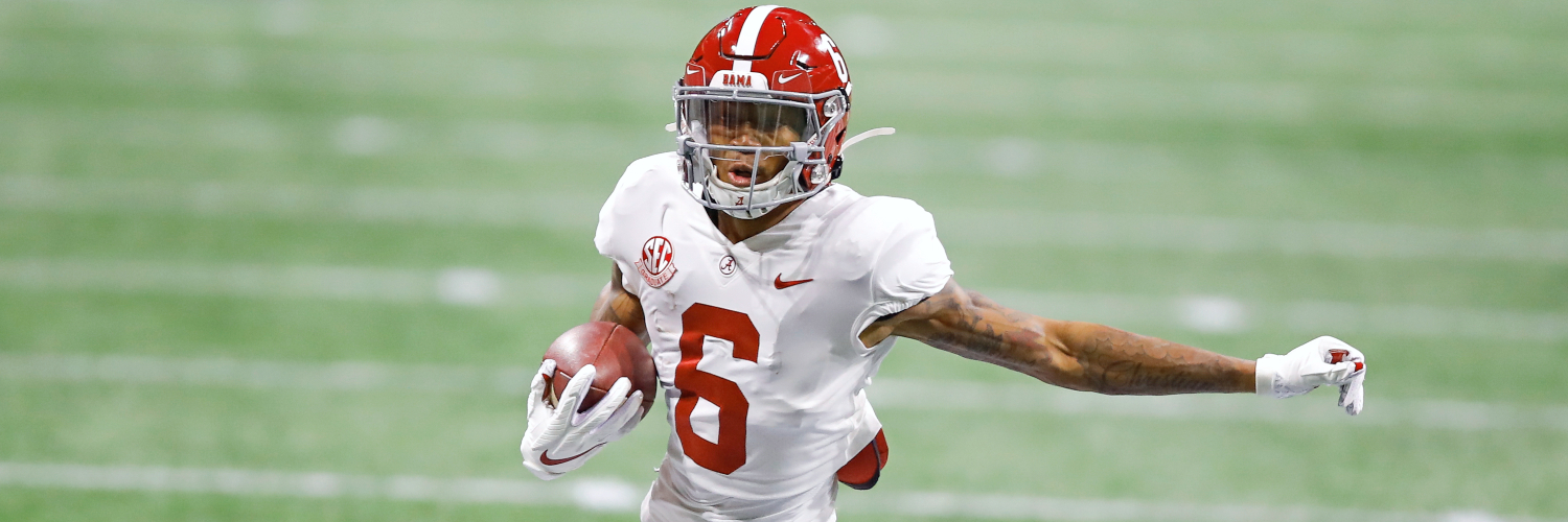 DeVonta Smith weight: 2020 Heisman Trophy winner weighs in at 166 pounds  ahead of 2021 NFL Draft - DraftKings Network