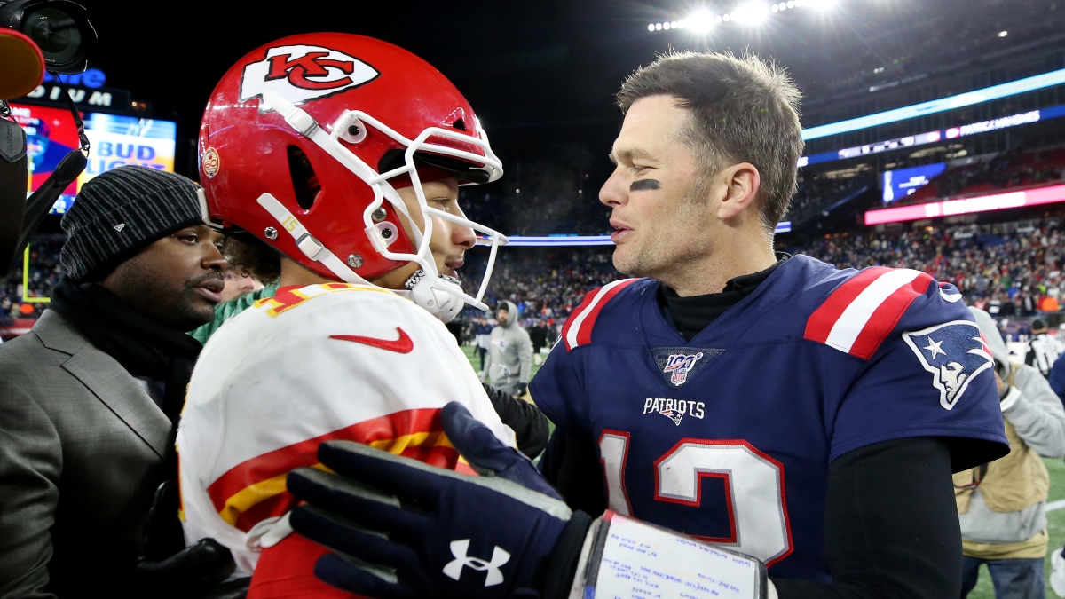 The Betting History of Patrick Mahomes vs. Tom Brady: ATS & Total Results From Their First 4 Meetings article feature image