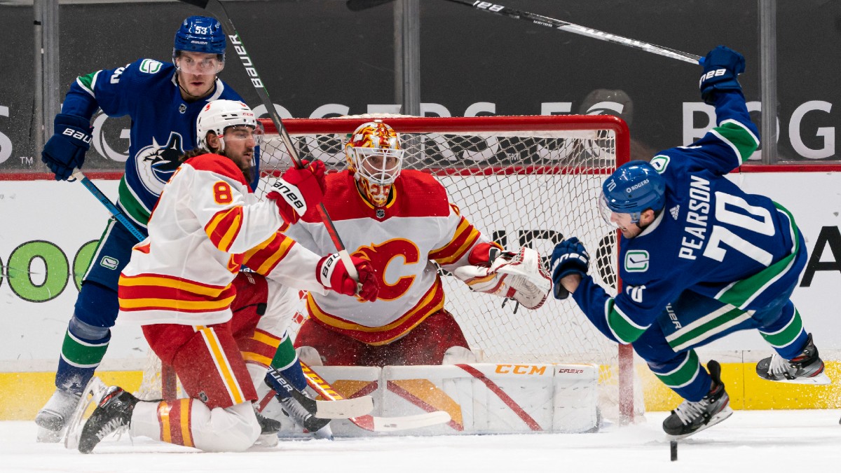 Odds & Pick for Flames vs. Canucks: Bet Calgary, But Keep an Eye on Who’s Between the Pipes article feature image