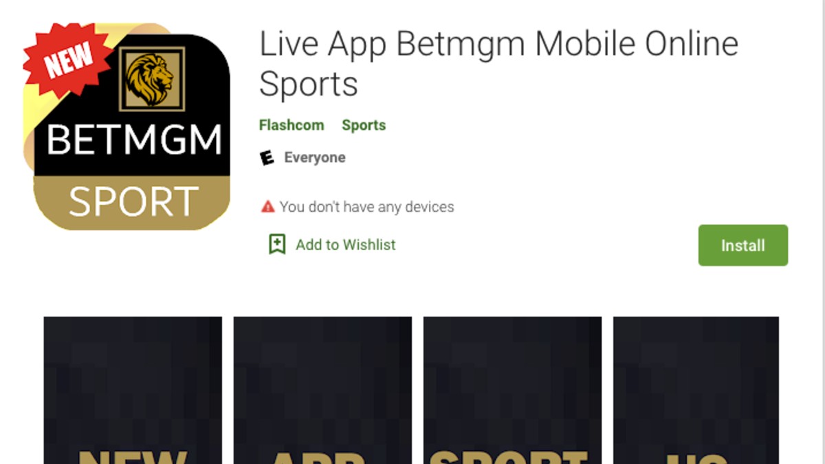 Offshore Sportsbook MyBookie Disguised as BetMGM App in Google Play Store