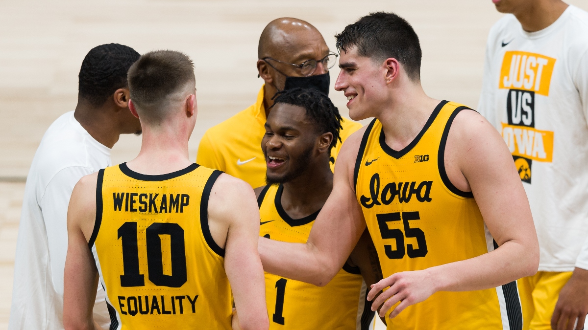 Iowa Hawkeyes March Madness Promos: Bet $20, Win $300 on the Iowa Moneyline, More! article feature image