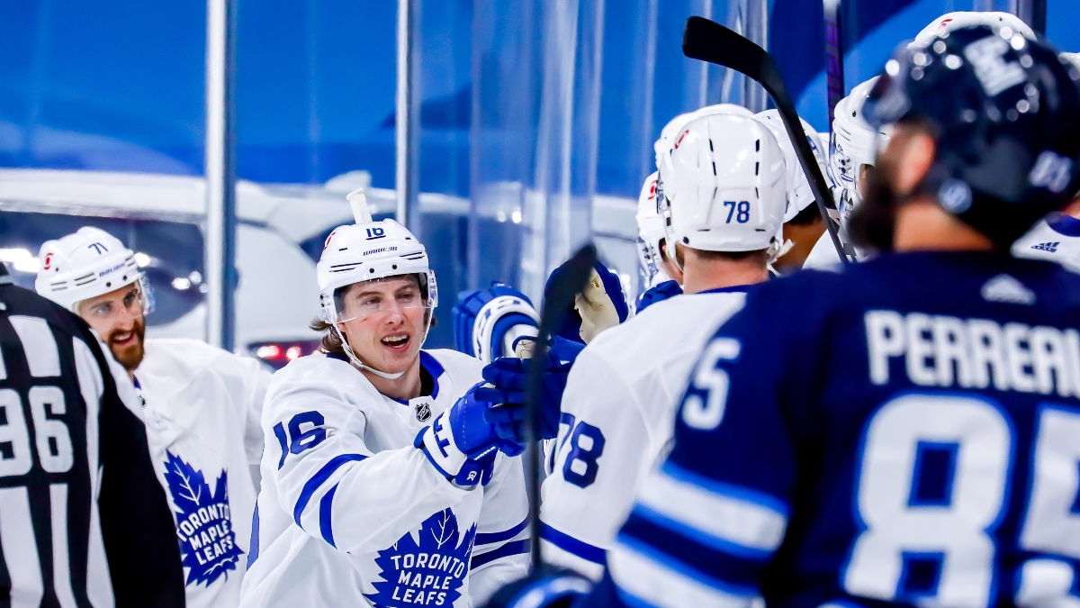 NHL Odds & Pick for Maple Leafs vs. Jets: How to Value Toronto on the Road at Winnipeg (Saturday, April 24) article feature image