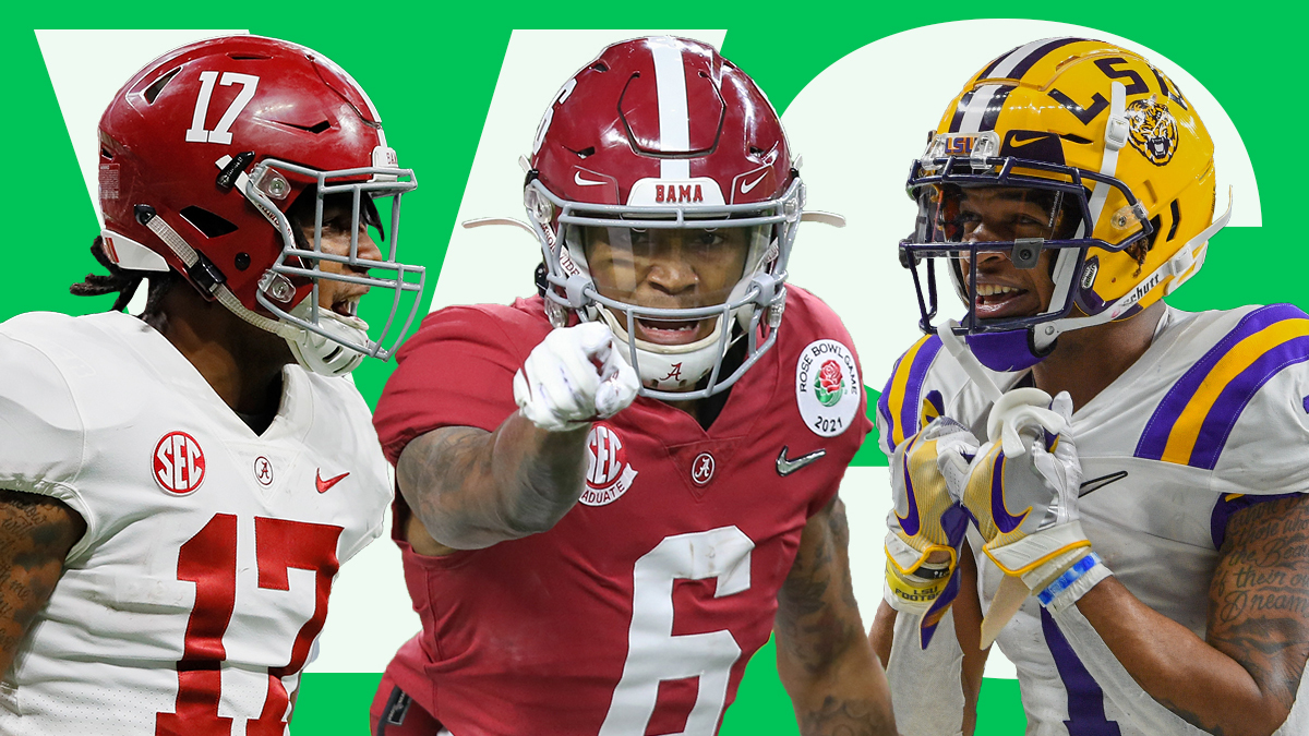 Is DeVonta Smith, Ja’Marr Chase Or Jaylen Waddle the Top WR In the 2021 NFL Draft? article feature image