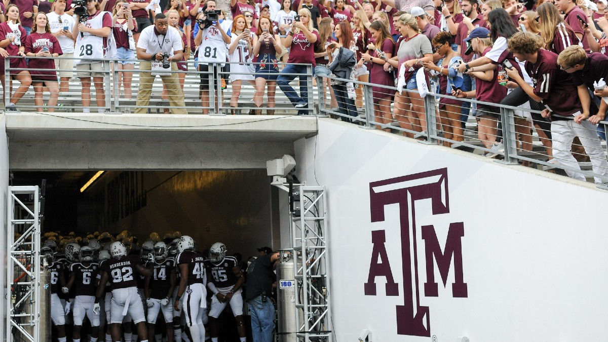 Texas A&M vs. Arkansas Odds, Promo: Bet $20, Win $205 if Either Team Scores a TD! article feature image