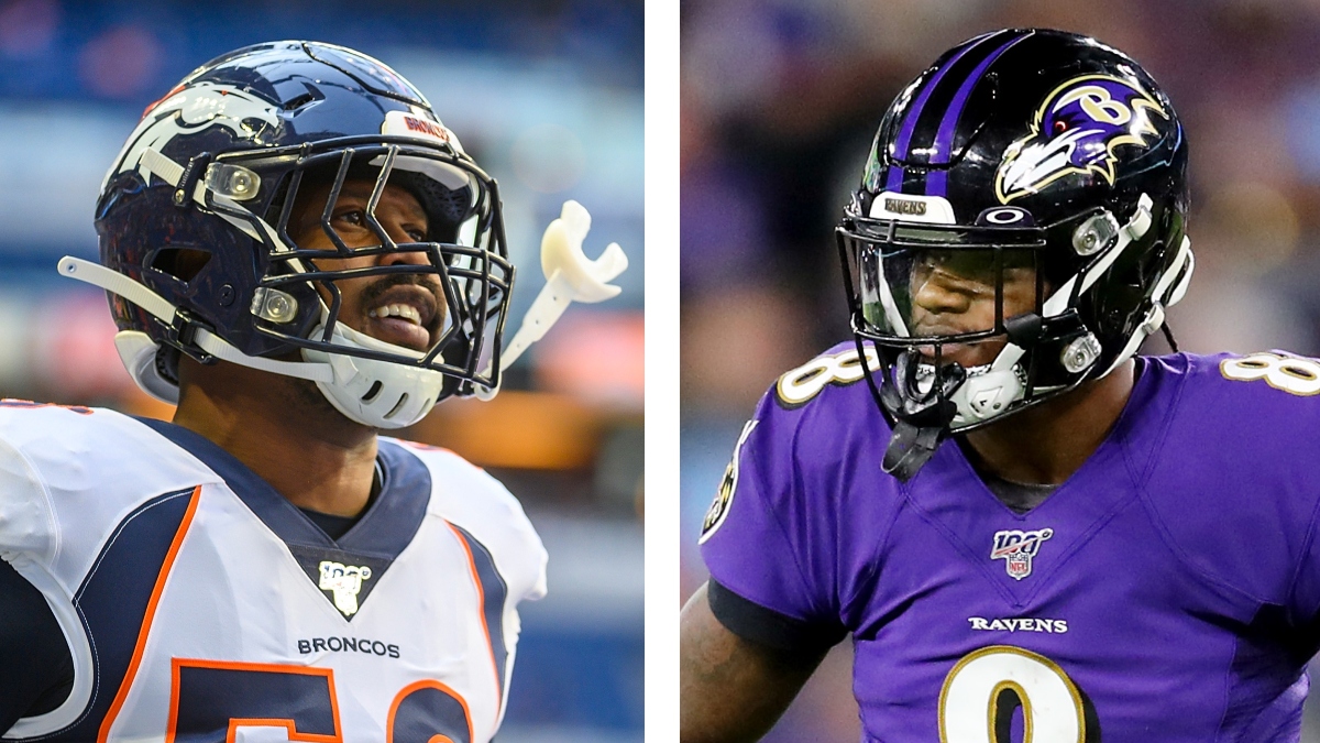 NFL Win Totals To Bet Right Now: Broncos Over, Ravens Under, More article feature image