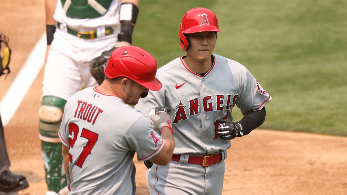 Angels vs. Twins Odds, Promo: Bet $1, Win $100 if Mike Trout or Shohei Ohtani Reach Base! article feature image