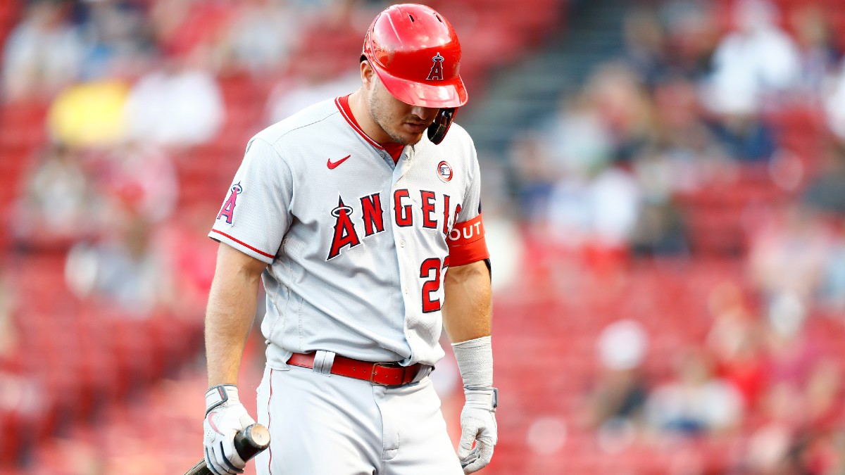 How Mike Trout’s Injury Impacts the Angels’ Projected Wins, Playoff Odds, World Series Odds & More article feature image