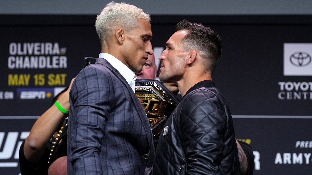 UFC 262 Charles Oliveira vs. Michael Chandler Odds, Pick, Preview: Betting Preview for Lightweight Title Fight (May 15) article feature image