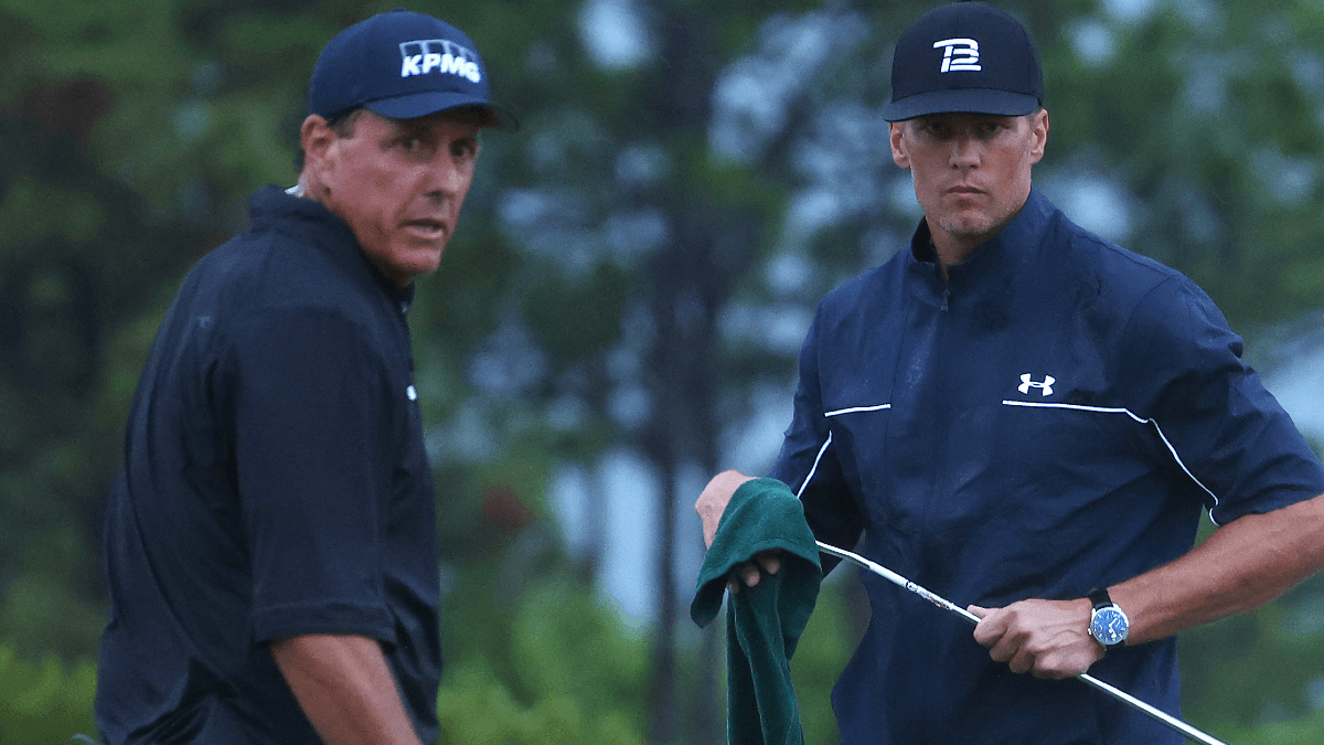 The Match Betting Odds: Phil Mickelson & Tom Brady Open As Favorites Over Bryson DeChambeau & Aaron Rodgers article feature image
