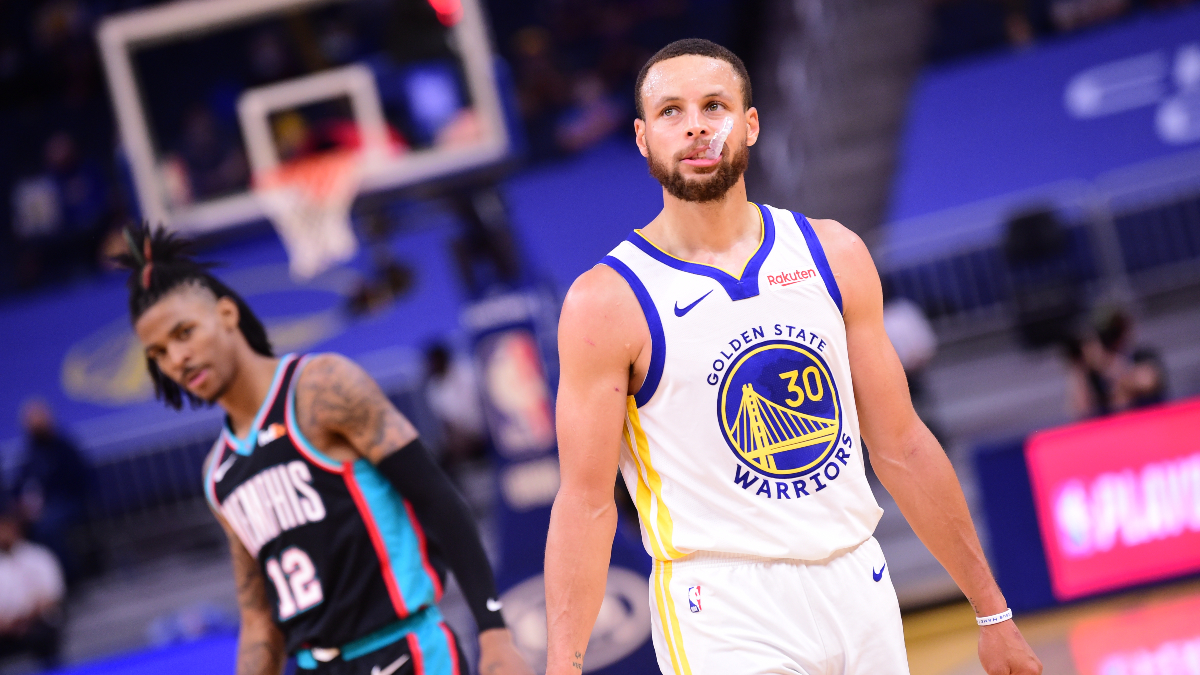 NBA Win Total Odds & Pick: Are Stephen Curry and the Golden State Warriors Contenders? article feature image