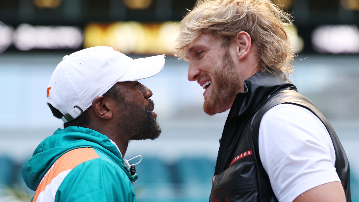 Logan Paul vs. Floyd Mayweather Updated Odds, Picks, Betting Predictions: How to Play Mayweather as Huge Favorite on Sunday (June 6) article feature image