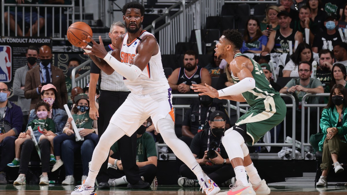 Moore’s NBA Finals Angles: Giannis vs. Ayton Key for Bucks’ Chances of Evening Series article feature image