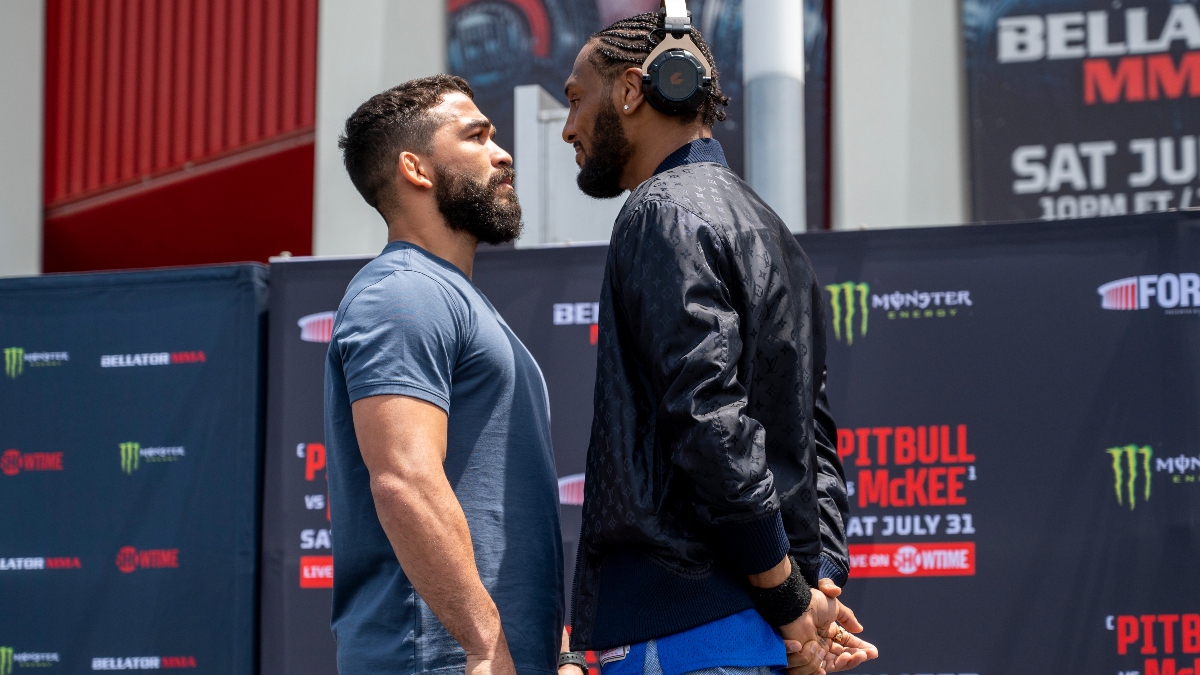 Patricio ‘Pitbull’ Freire vs. A.J. McKee Bellator 263 Odds: Champion Favored in Featherweight Grand Prix Final (July 31) article feature image