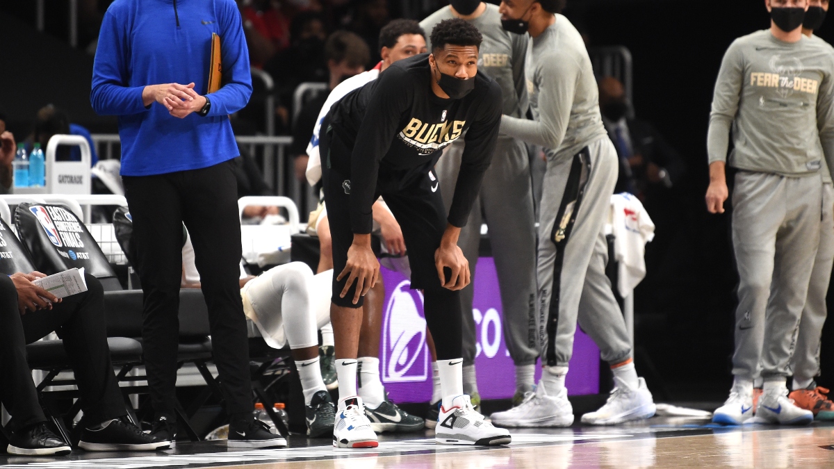 Updated Giannis Antetokounmpo Injury Status Moving Bucks vs. Suns NBA Finals Game 1 Odds article feature image