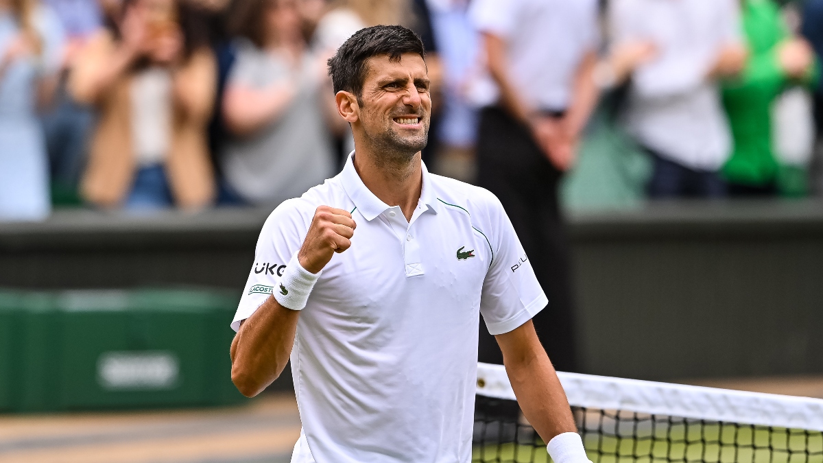 Wimbledon 2021 Finals Odds, Promo: Bet $1, Win $100 if Novak Djokovic Records an Ace! article feature image