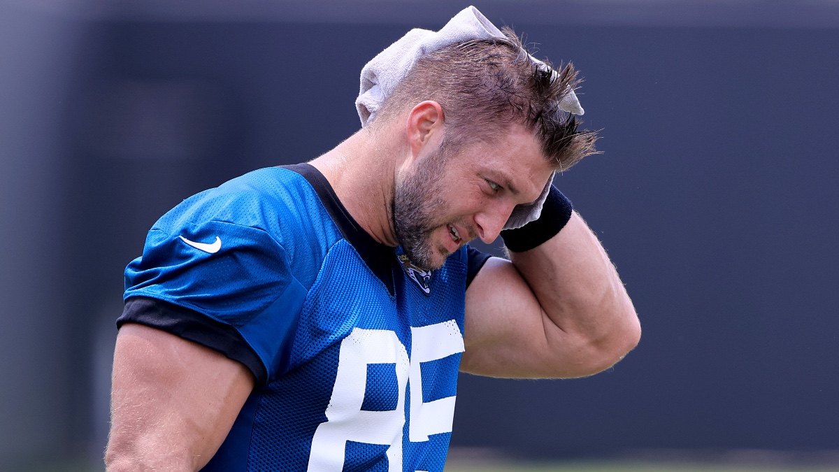 Tim Tebow Released: What Happens to Player Props, Bets After Tight End Stint With Jacksonville Ends? article feature image