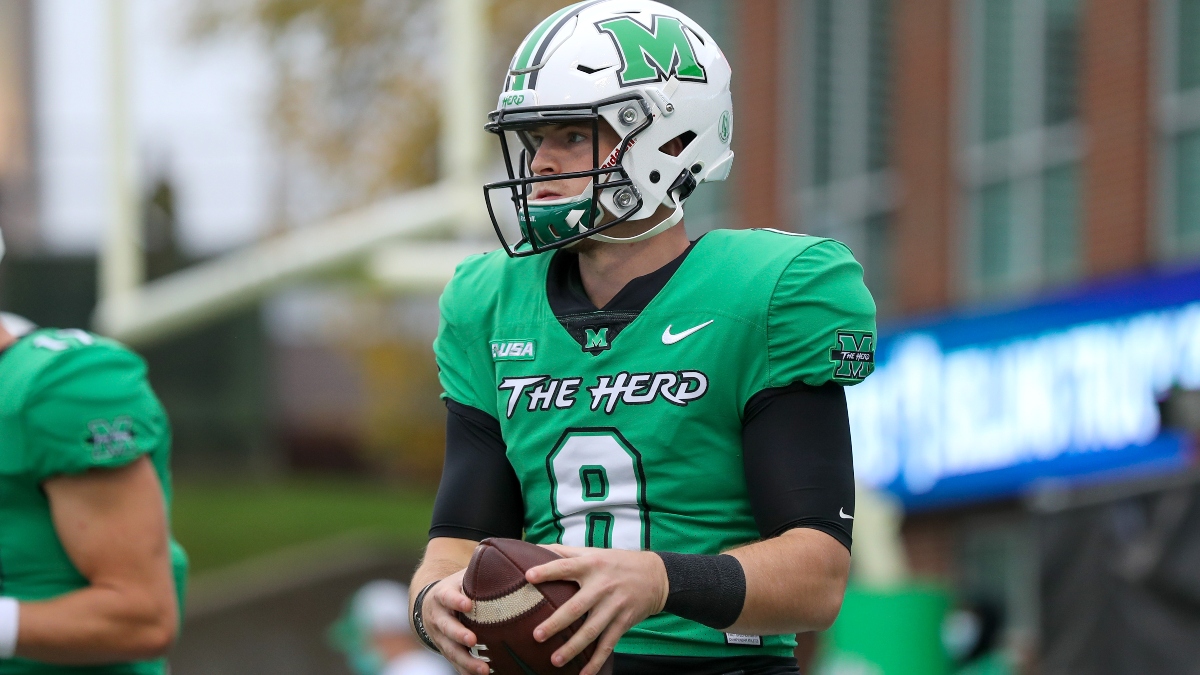 College Football Betting Odds & Picks for Marshall vs. Navy: Bet Thundering Herd to Cover Against Navy’s Triple Option (Sept. 4) article feature image