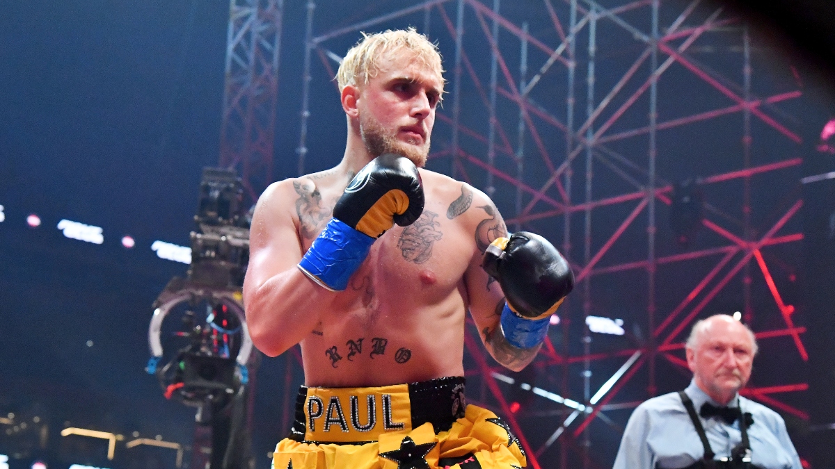 Jake Paul vs. Tyron Woodley Odds, Promo: Bet $20, Win $200 if Jake Paul Throws a Punch! article feature image
