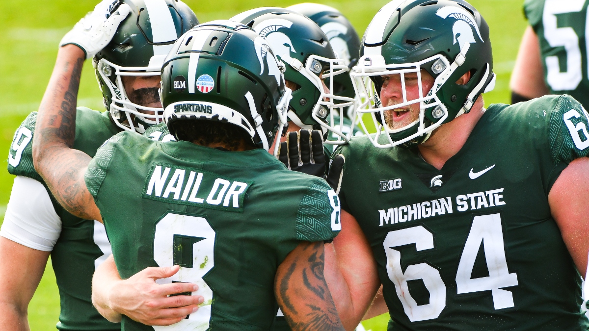 Michigan State vs. Northwestern Odds, Promo: Bet $10, Win $200 if Michigan State Scores a Touchdown! article feature image