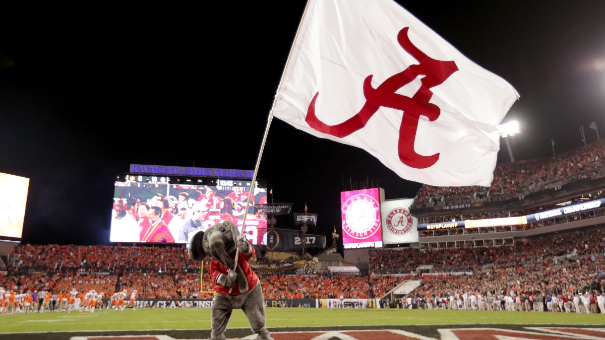 Alabama vs. Mississippi State Odds, Promo: Bet $10, Win $200 if Alabama Scores a Touchdown! article feature image