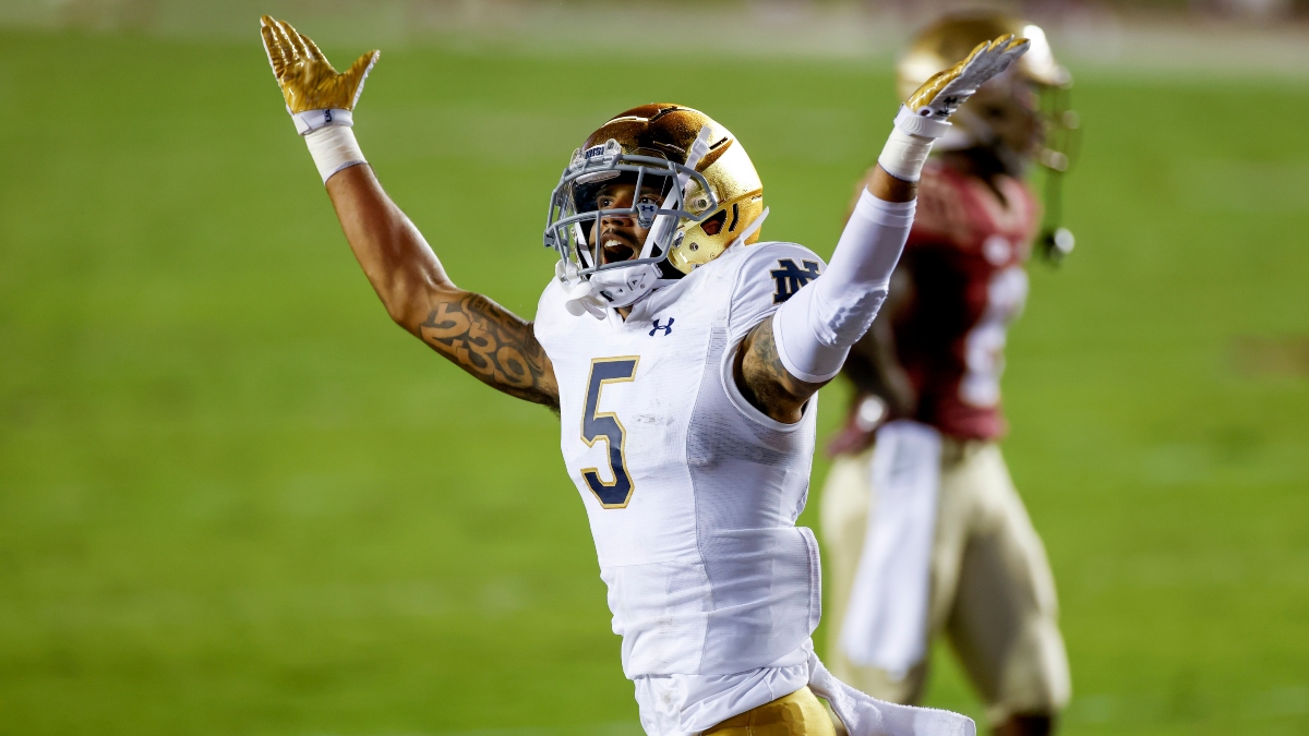 Notre Dame vs. Purdue Odds, Promo: Bet $20, Win $205 if Either Team Scores a TD! article feature image